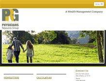 Tablet Screenshot of physiciansresourcegroup.com